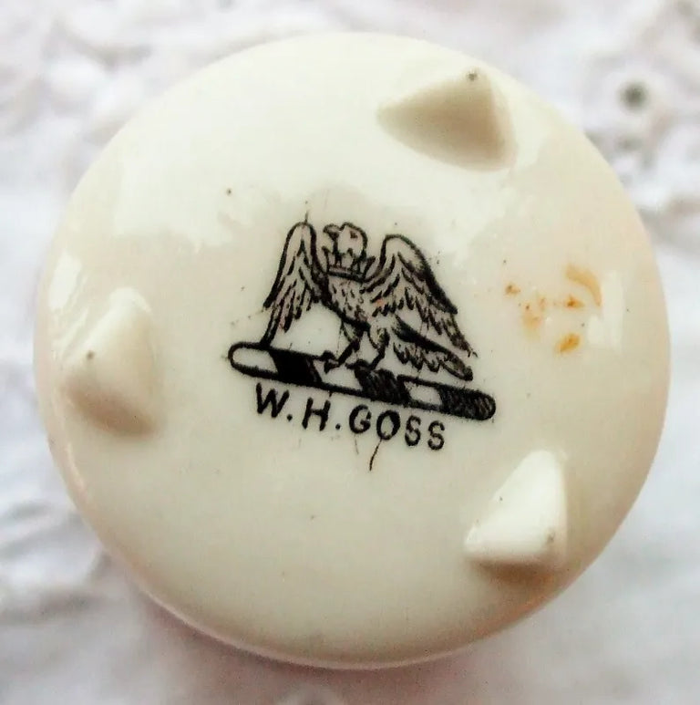 Antique W.H. Goss ~ Cylinder Vase ~ Three small feet ~ Walmer