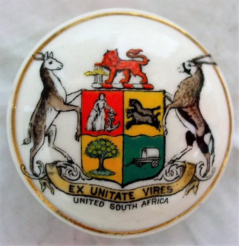 Antique W.H. Goss ~ Ball Lip Salve Pot & Cover ~ United South Africa