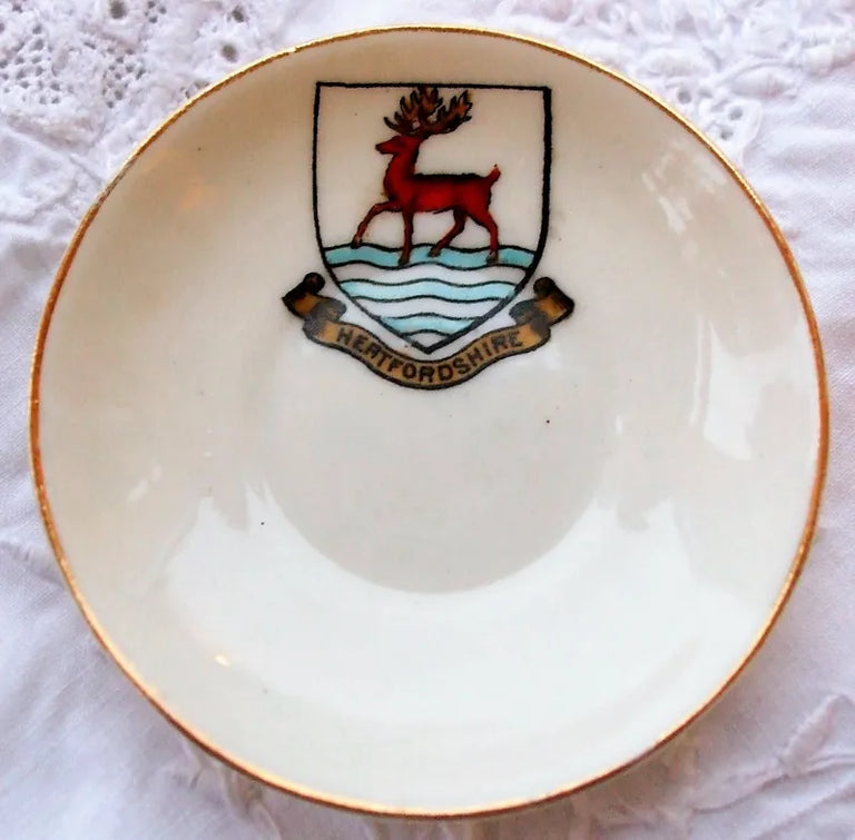Antique W.H. Goss ~ Saucer Dish ~ Hertfordshire