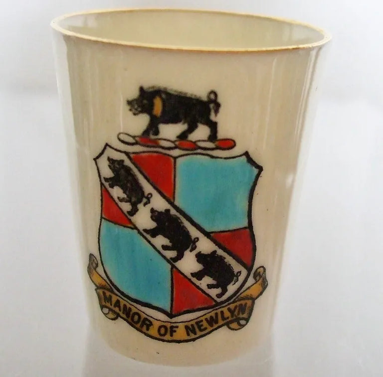 Antique W.H. Goss ~ Taper Beaker ~ Manor of Newlyn