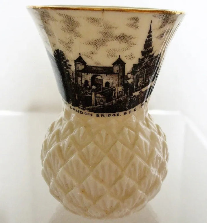 Antique W.H. Goss ~ Thistle Vase ~ Commemorative ~ British Empire Exhibition 1924