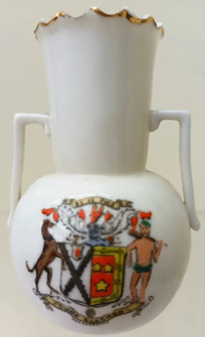 Antique W.H. Goss ~ Thistle Vase ~ Helensburgh