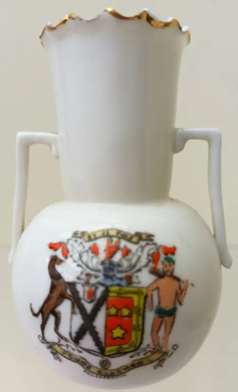 Antique W.H. Goss ~ Thistle Vase ~ Helensburgh