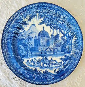 Georgian B. & W. "Mausoleum of Sultan Purveiz" Plate ~ W. Walsh