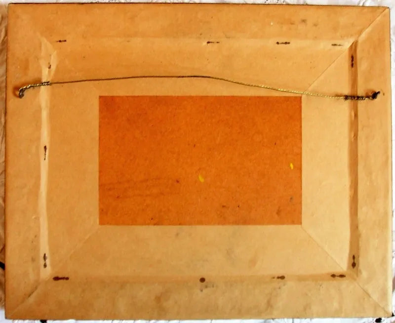 Victorian Watercolour in Moulded Maple Frame
