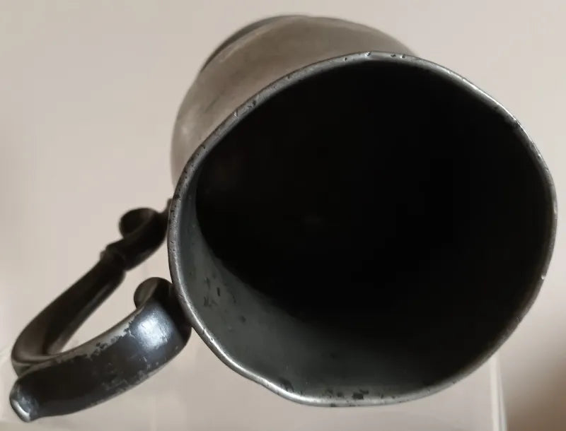 Antique English Georgian Pewter Pint 