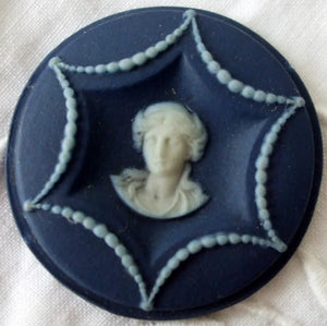 Antique Georgian Jasper Ware Medallion ~ Wedgwood