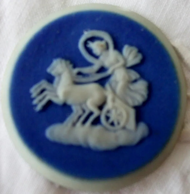 Antique Victorian Jasper Ware Medallion ~ Wedgwood