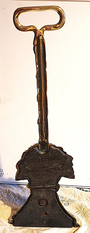 Antique Late Regency Brass Door Porter / Doorstop