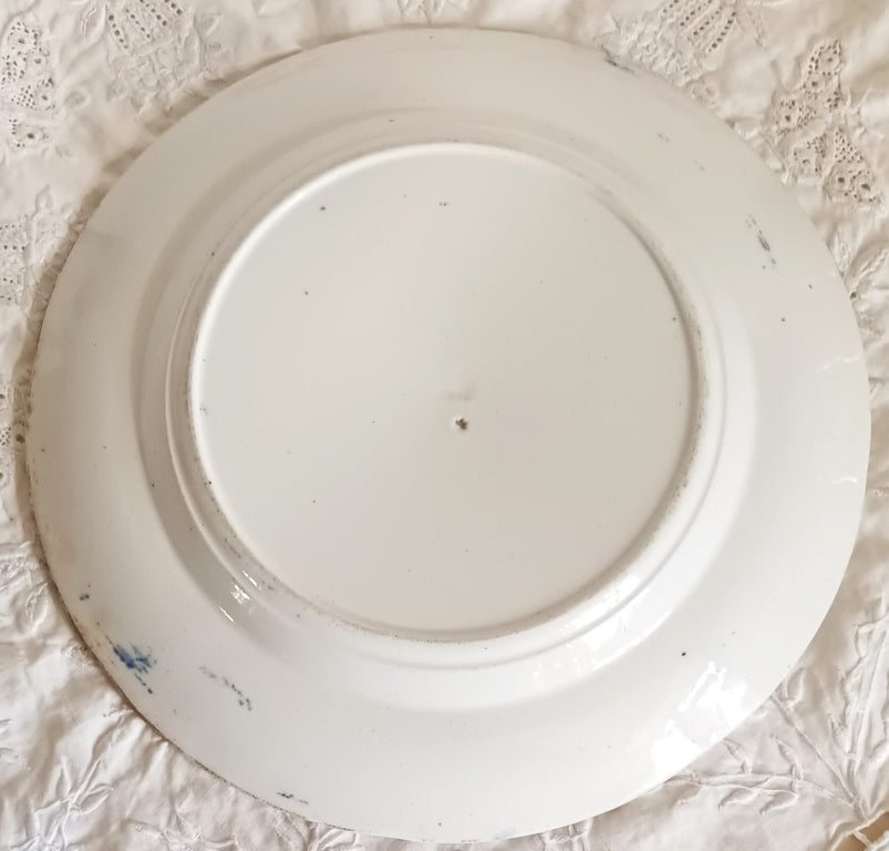 Antique Victorian Blue & White Transfer 