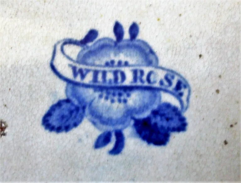Victorian Blue & White Transfer 