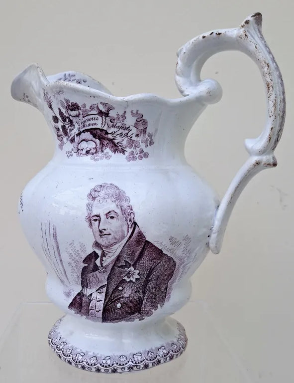 Royal Commemorative Jug ~ King William IV & Queen Adelaide