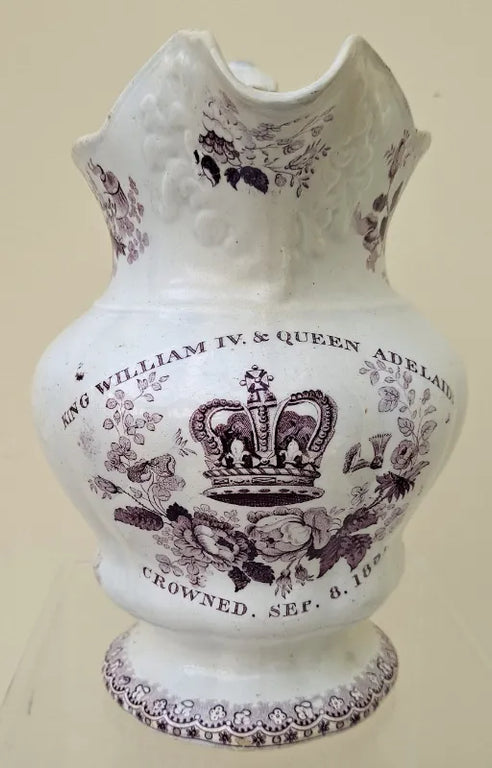 Royal Commemorative Jug ~ King William IV & Queen Adelaide