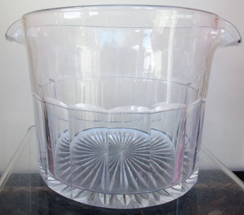 Antique English Victorian Cut Glass Wine Glass Cooler