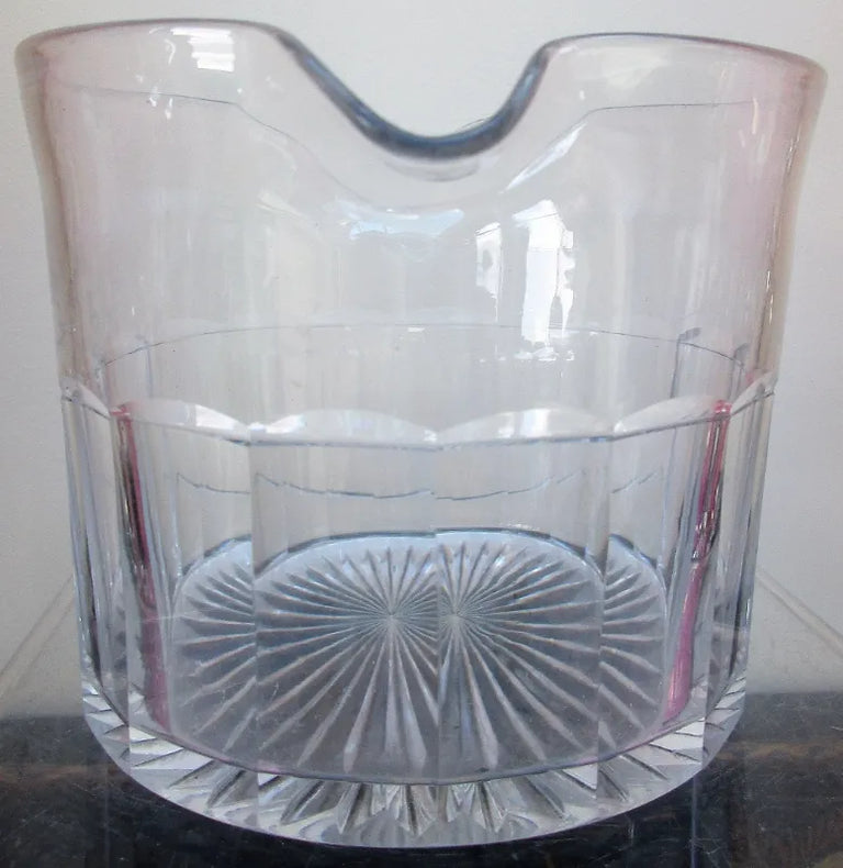 Antique English Victorian Cut Glass Wine Glass Cooler