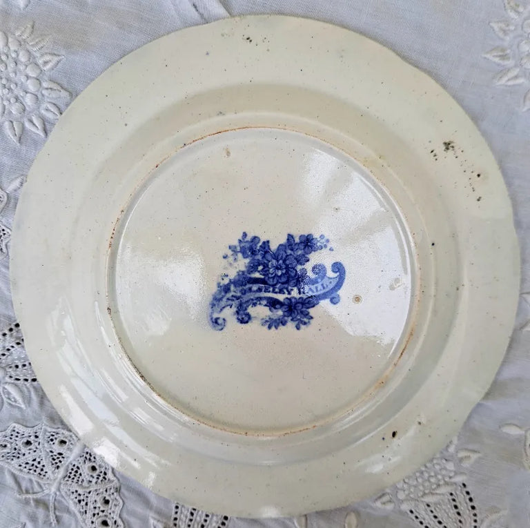 Antique Georgian Blue & White Transfer 