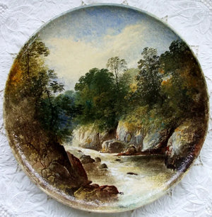 Antique Victorian Copeland Charger  "Fairy Glen,Betws-y-Coed"  William Yale