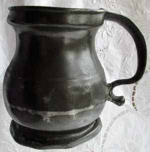 Georgian Pewter Half Pint Baluster Measure ~ Yates & Birch