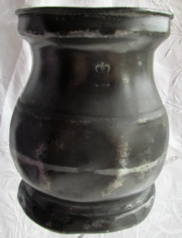 Georgian Pewter Half Pint Baluster Measure ~ Yates & Birch