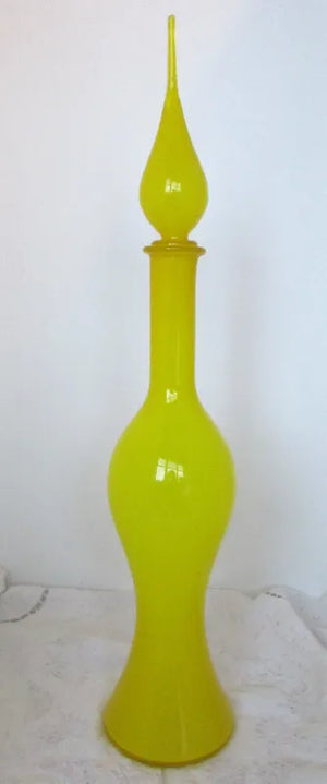 Yellow Bottle Vase